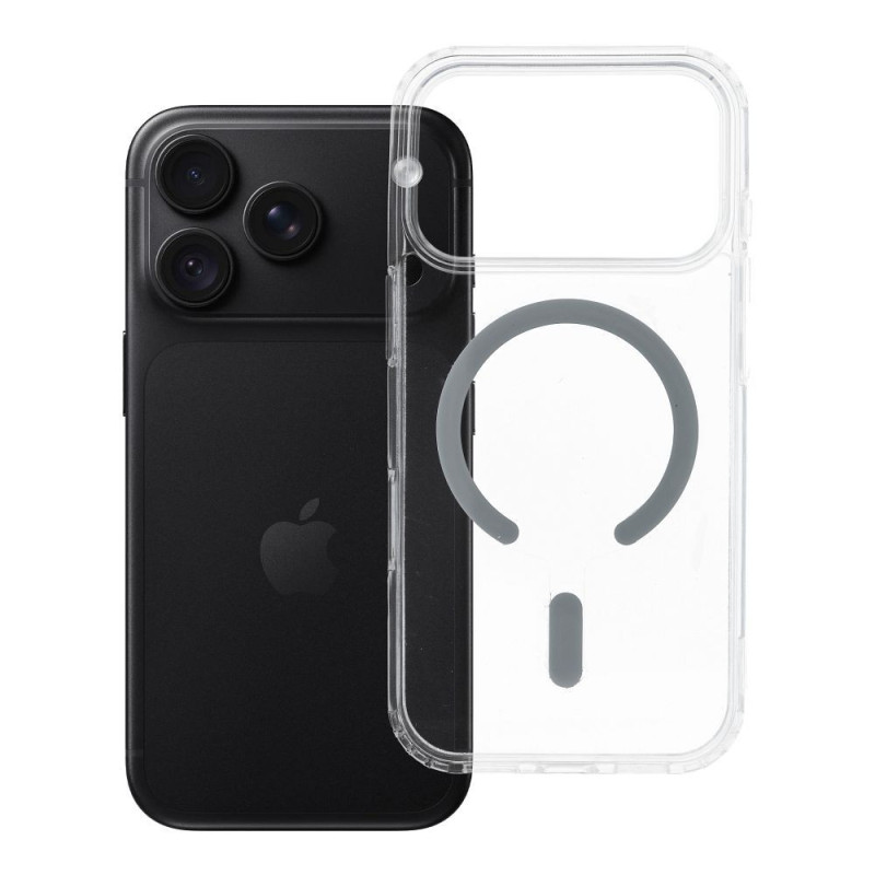 Case for iPhone 18 Pro / 17 Pro Drop Glue Colorful Ring Mag Cover compatible with MagSafe gray Case for iPhone 18 Pro / 17 Pro Drop Glue Colorful Ring Mag Cover compatible with MagSafe gray