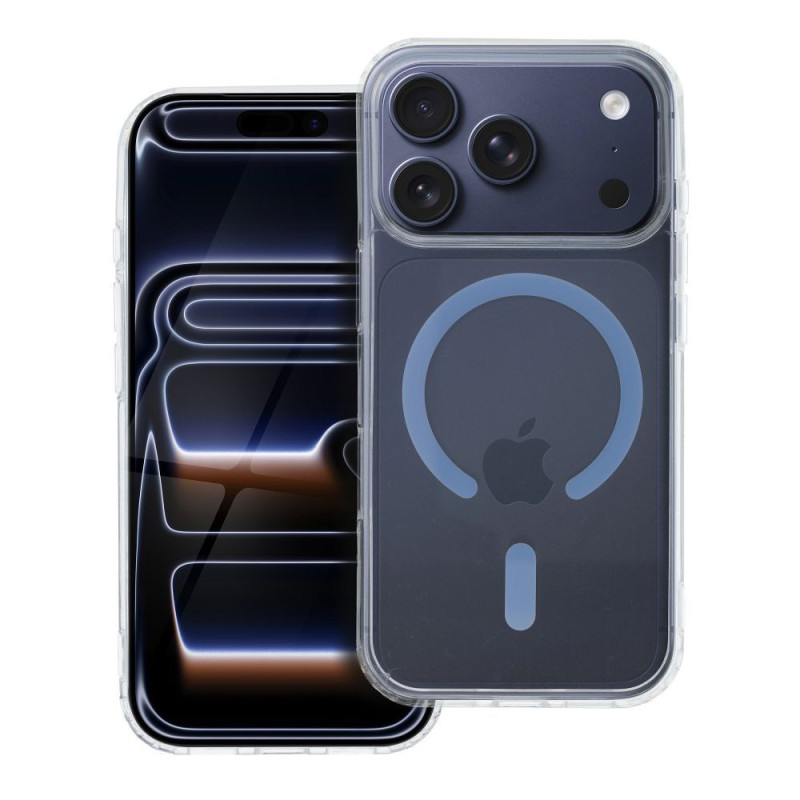 Case for iPhone 18 Pro / 17 Pro Drop Glue Colorful Ring Mag Cover compatible with MagSafe light blue Case for iPhone 18 Pro / 17 Pro Drop Glue Colorful Ring Mag Cover compatible with MagSafe light blue
