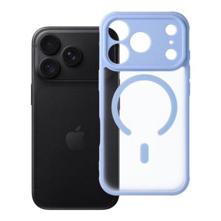 Case for iPhone 18 Pro / 17 Pro Full Matte Mag Cover compatible with MagSafe light blue