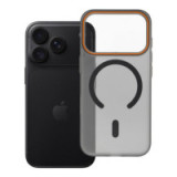 Case for iPhone 18 Pro / 17 Pro Go Orange compatible with MagSafe black