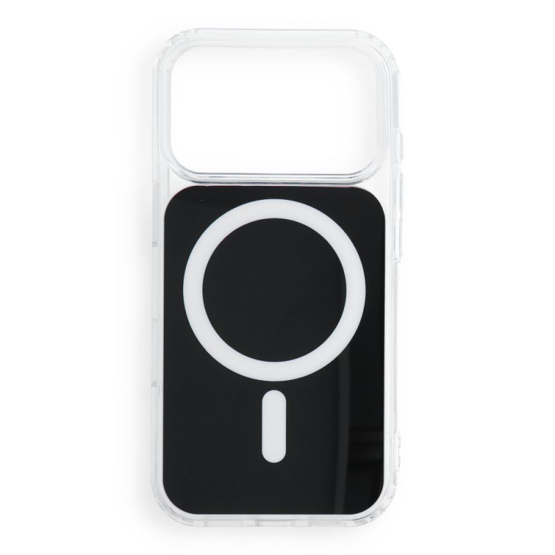 Case for iPhone 18 Pro / 17 Pro Clear Fusion Mag Cover compatible with MagSafe black
