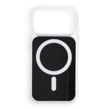 Case for iPhone 18 Pro / 17 Pro Clear Fusion Mag Cover compatible with MagSafe black
