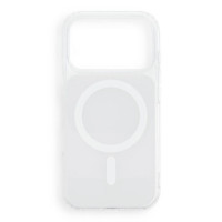 Case for iPhone 18 Pro / 17 Pro Clear Fusion Mag Cover compatible with MagSafe white