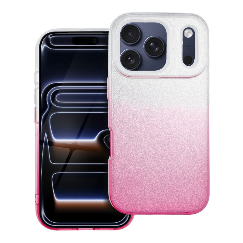 Case for iPhone 18 Pro / 17 Pro Shining transparentny pink Case for iPhone 18 Pro / 17 Pro Shining transparentny pink