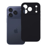 Case for iPhone 18 Pro / 17 Pro Silicone 2mm (big hole) black