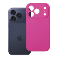 Case for iPhone 18 Pro / 17 Pro Silicone 2mm (big hole) pink