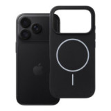 Case for iPhone 18 Pro / 17 Pro Silicone 2mm (big hole) compatible with MagSafe black