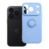 Case for iPhone 18 Pro / 17 Pro Silicone Ring light blue