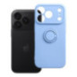 Case for iPhone 18 Pro / 17 Pro Silicone Ring light blue