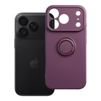 Case for iPhone 18 Pro / 17 Pro Silicone Ring burgundy