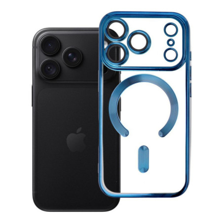 Case for iPhone 18 Pro / 17 Pro Electro Mag Cover compatible with MagSafe navy blue