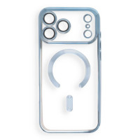 Case for iPhone 18 Pro Max / 17 Pro Max Electro Mag Cover compatible with MagSafe sky blue