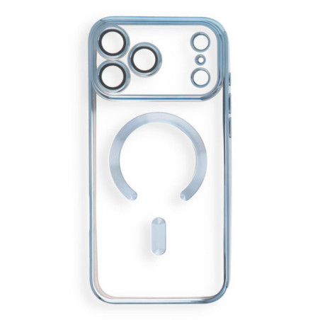 Case for iPhone 18 Pro Max / 17 Pro Max Electro Mag Cover compatible with MagSafe sky blue