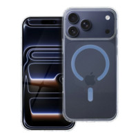Case for iPhone 18 Pro Max / 17 Pro Max Drop Glue Colorful Ring Mag Cover compatible with MagSafe light blue