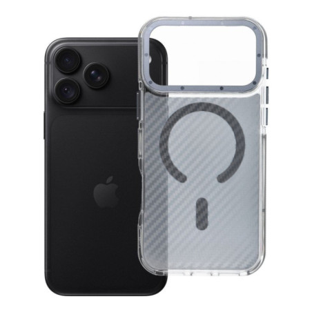 Case for iPhone 18 Pro Max / 17 Pro Max Fiber compatible with MagSafe gray
