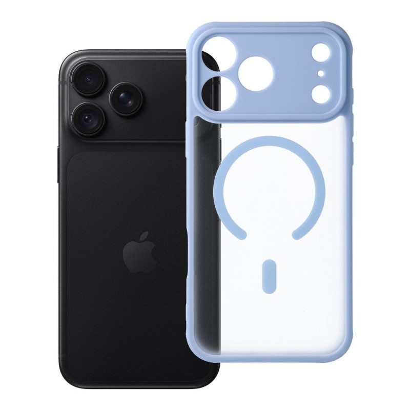 Case for iPhone 18 Pro Max / 17 Pro Max Full Matte Mag Cover compatible with MagSafe light blue Case for iPhone 18 Pro Max / 17 Pro Max Full Matte Mag Cover compatible with MagSafe light blue