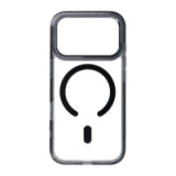 Case for iPhone 18 Pro Max / 17 Pro Max  Frame Clear Hybrid Mag Cover compatible with MagSafe black