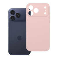 Case for iPhone 18 Pro Max / 17 Pro Max Silicone 2mm (big hole) compatible with MagSafe powder pink