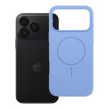 Case for iPhone 18 Pro Max / 17 Pro Max Silicone 2mm (big hole) compatible with MagSafe light blue