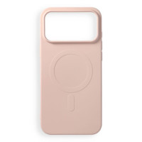Case for iPhone 18 Pro Max / 17 Pro Max Silicone Mag Cover compatible with MagSafe (big hole) pink