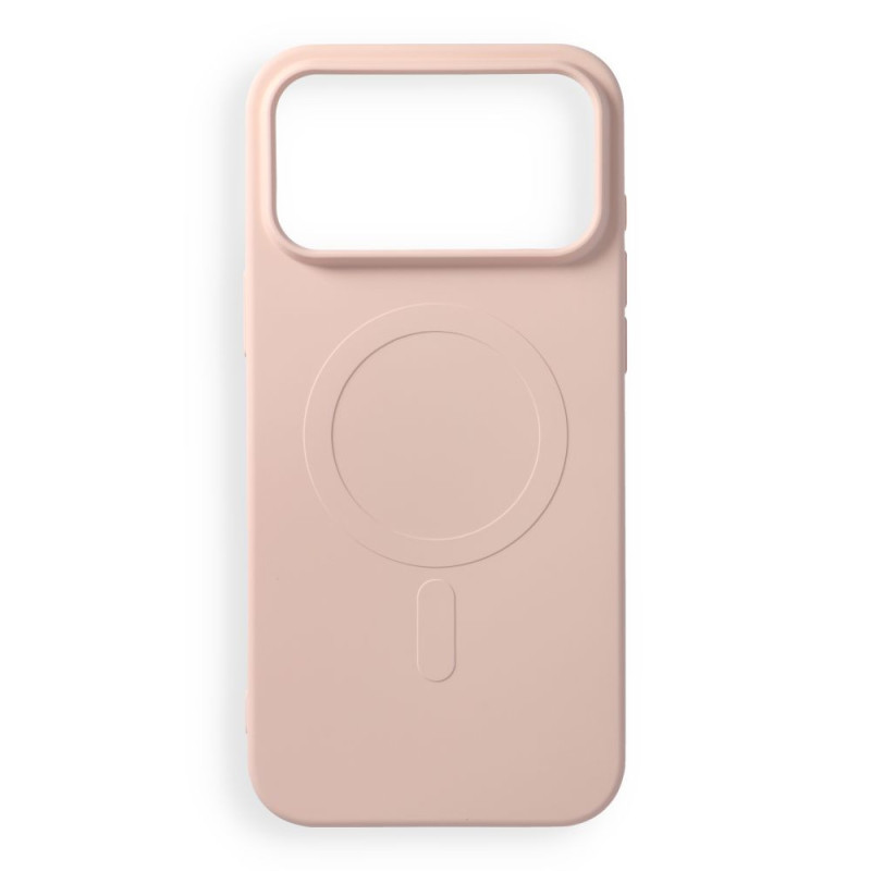 Case for iPhone 18 Pro Max / 17 Pro Max Silicone Mag Cover compatible with MagSafe (big hole) pink Case for iPhone 18 Pro Max / 17 Pro Max Silicone Mag Cover compatible with MagSafe (big hole) pink