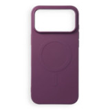 Case for iPhone 18 Pro Max / 17 Pro Max Silicone Mag Cover compatible with MagSafe (big hole) burgundy