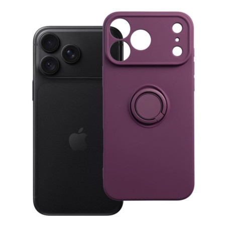 Case for iPhone 18 Pro Max / 17 Pro Max Silicone Ring burgundy