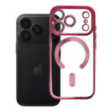 Case for iPhone 18 Pro Max / 17 Pro Max Electro Mag Cover compatible with MagSafe burgundy