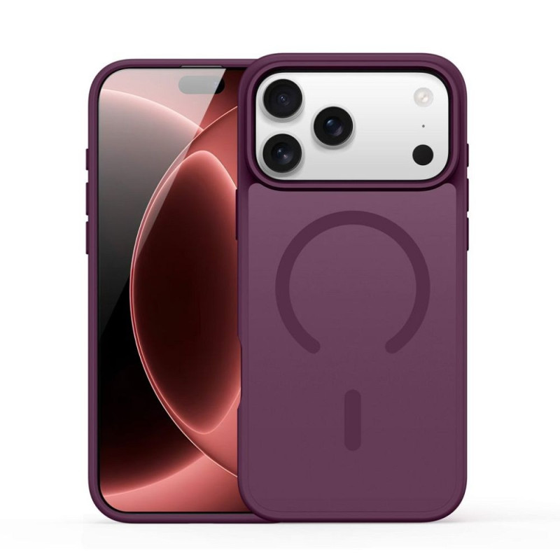 DUX DUCIS case YIND compatible with MagSafe for iPhone 18 Pro / 17 Pro (Open Ring Version) dark cherry