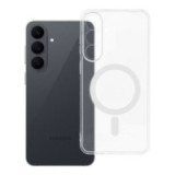 Case for Samsung S26 FE / S25 FE Clear Case 2 mm Mag Cover compatible with MagSafe (camera protection) transparent