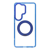 Case for Samsung S26 Ultra Frame Circle Stand compatible with MagSafe navy blue