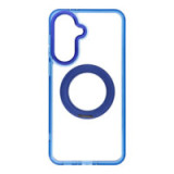 Case for Samsung A37 Frame Circle Stand compatible with MagSafe navy blue