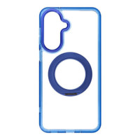 Case for Samsung A27 Frame Circle Stand compatible with MagSafe navy blue