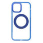 Case for iPhone 12 Frame Circle Stand compatible with MagSafe navy blue