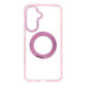 Case for Samsung A37 Frame Circle Stand compatible with MagSafe pink