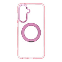 Case for Samsung A36 Frame Circle Stand compatible with MagSafe pink