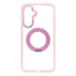 Case for Samsung A36 Frame Circle Stand compatible with MagSafe pink