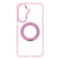 Case for Samsung A27 Frame Circle Stand compatible with MagSafe pink