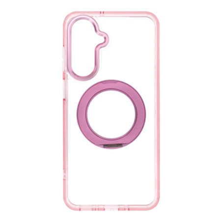 Case for Samsung A17 / A18 Frame Circle Stand compatible with MagSafe pink