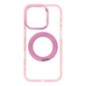 Case for iPhone 16 PRO Frame Circle Stand compatible with MagSafe pink