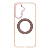 Case for Samsung A37 Frame Circle Stand compatible with MagSafe gold
