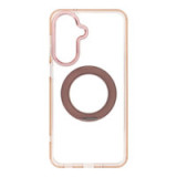 Case for Samsung A27 Frame Circle Stand compatible with MagSafe gold