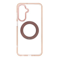 Case for Samsung A17 / A18 Frame Circle Stand compatible with MagSafe gold