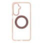 Case for Samsung A17 / A18 Frame Circle Stand compatible with MagSafe gold