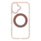 Case for iPhone 16 Frame Circle Stand compatible with MagSafe gold