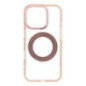 Case for iPhone 16 PRO Frame Circle Stand compatible with MagSafe gold
