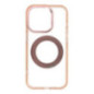Case for iPhone 15 Pro Frame Circle Stand compatible with MagSafe gold