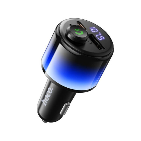 Car ransmiter  bluetooth Hoco 2 x USB A + USB C QC3.0 PD 42W  E166 black