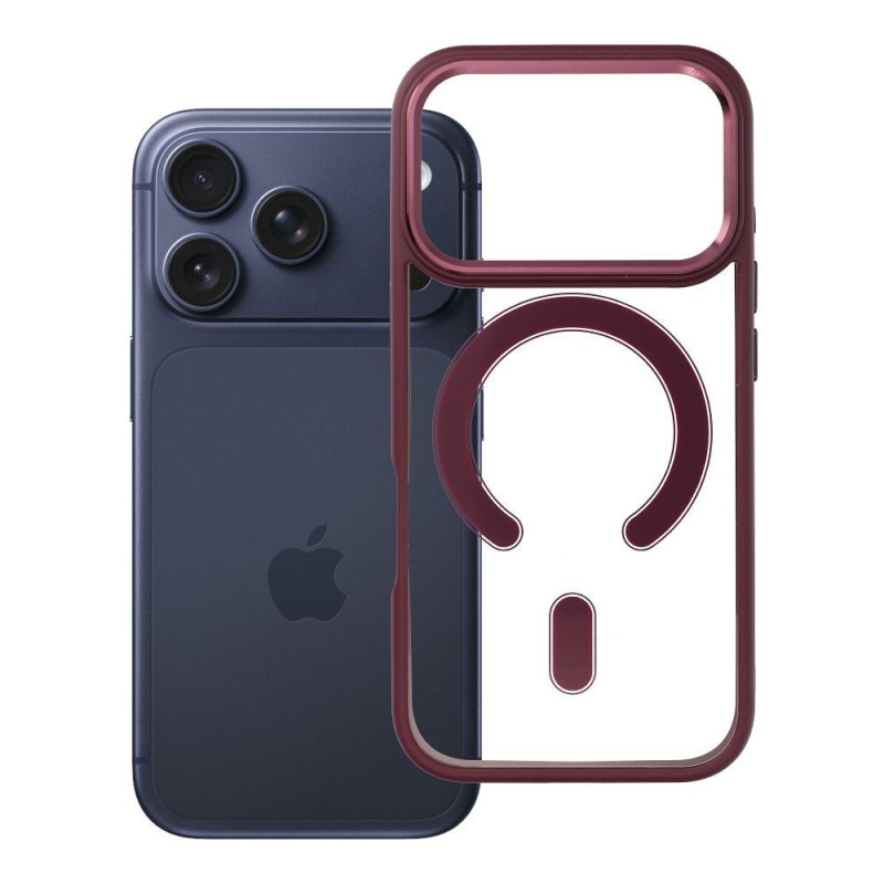 Case for iPhone 18 Pro / 17 Pro Color Edge Mag Cover compatible with MagSafe burgundy Case for iPhone 18 Pro / 17 Pro Color Edge Mag Cover compatible with MagSafe burgundy