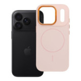 Case for iPhone 18 Pro / 17 Pro Frame Mag Cover compatible with MagSafe powder pink